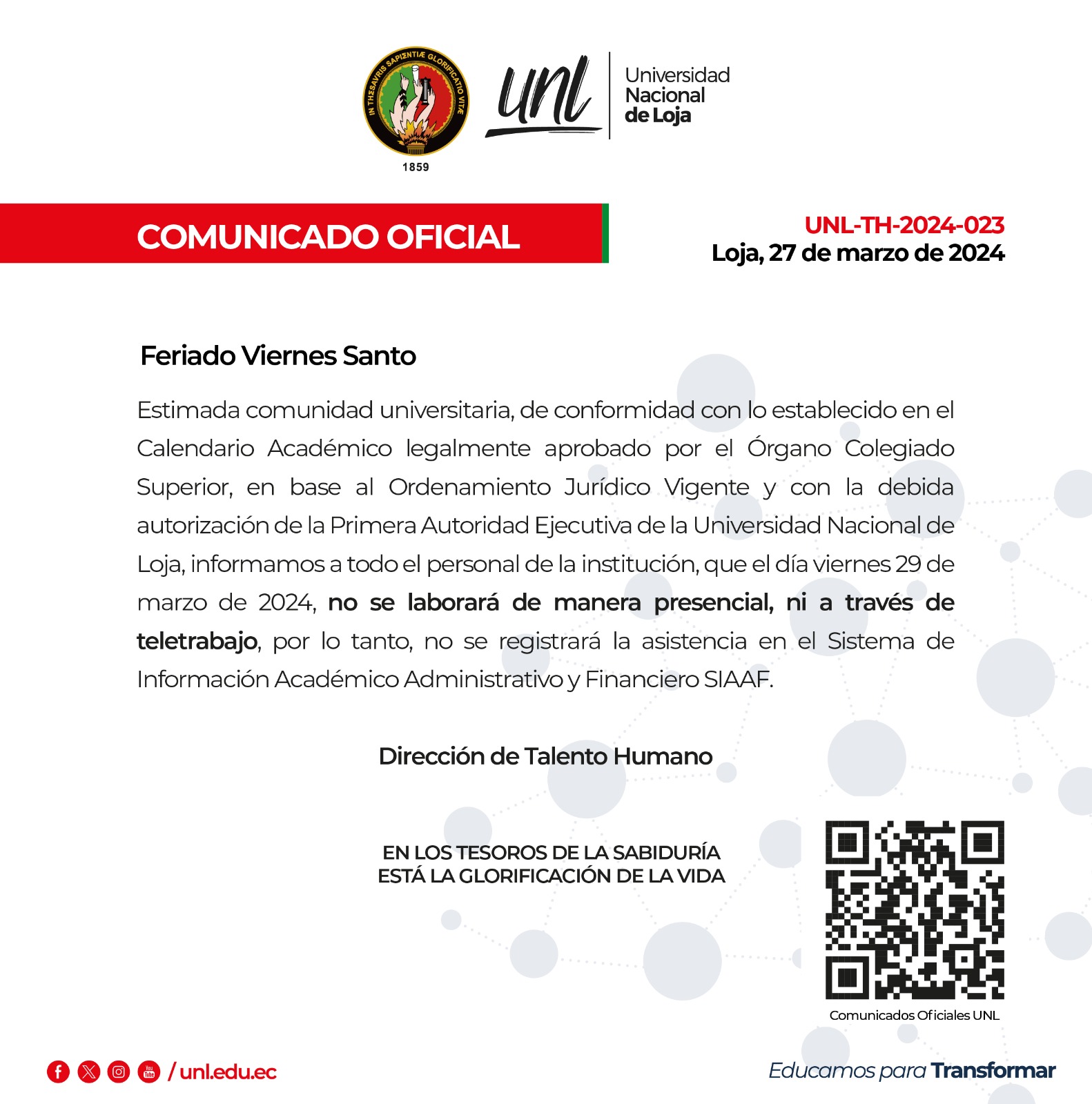 Feriado Viernes Santo