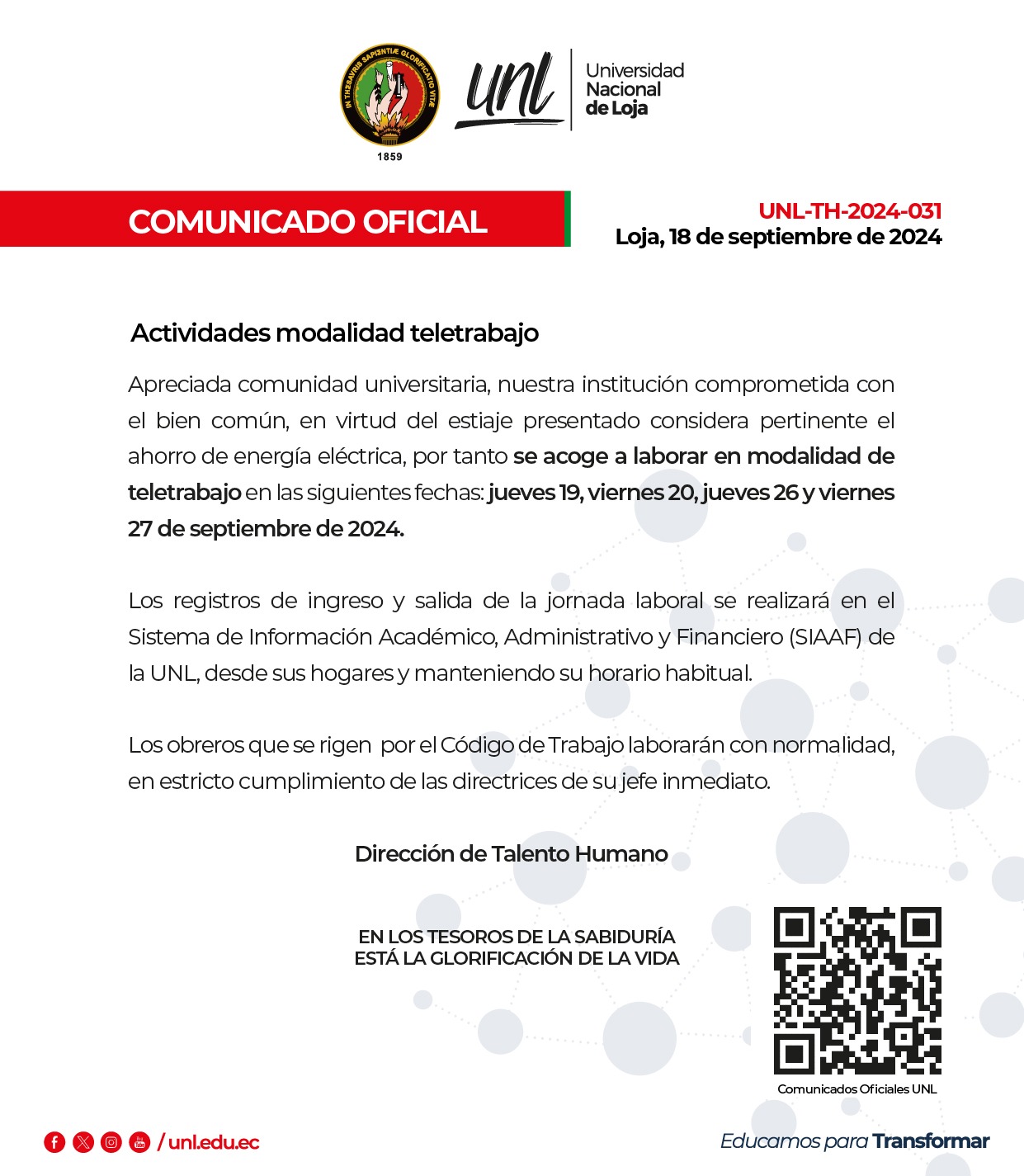 Actividades Modalidad Teletrabajo