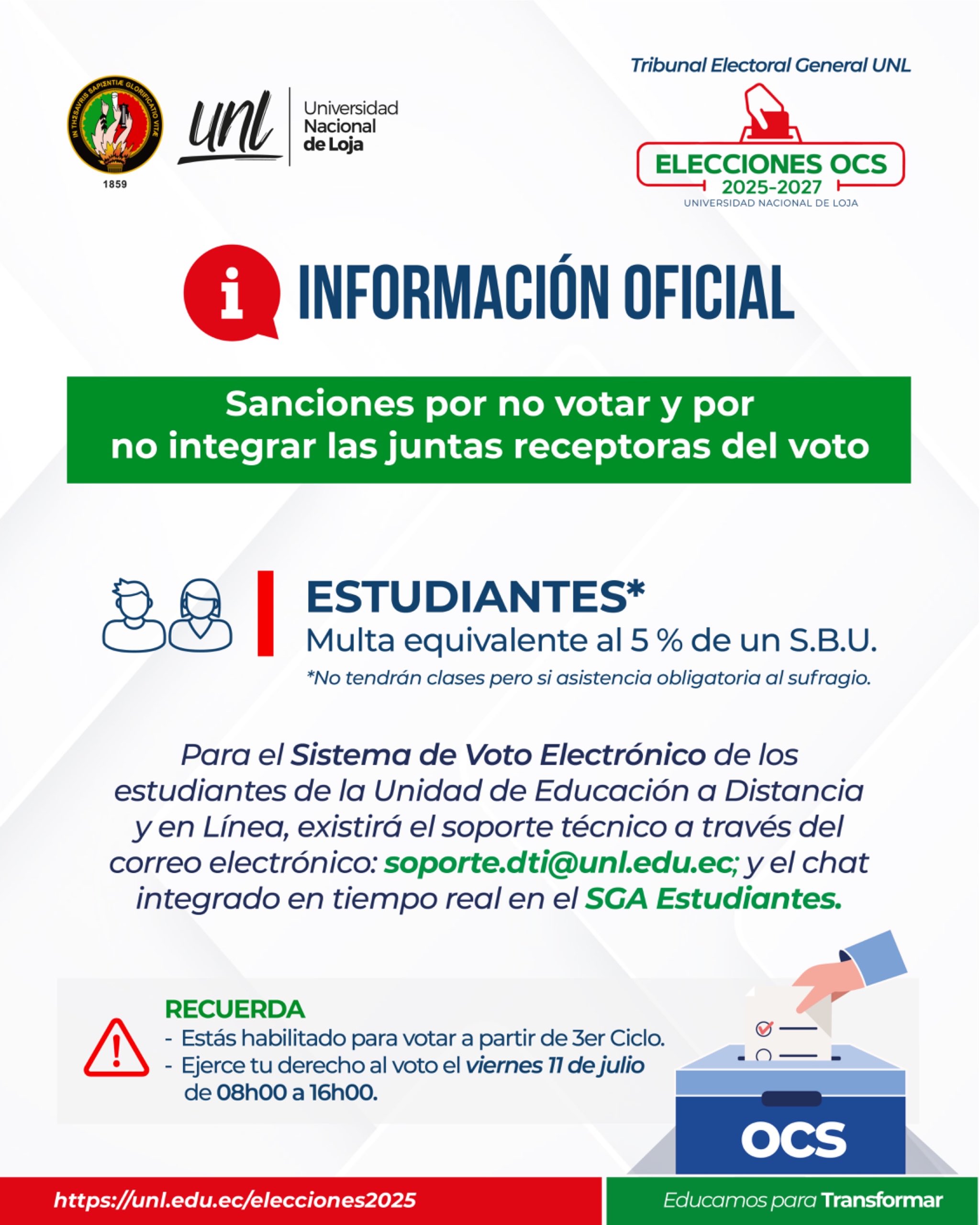 Comunicado elecciones 2