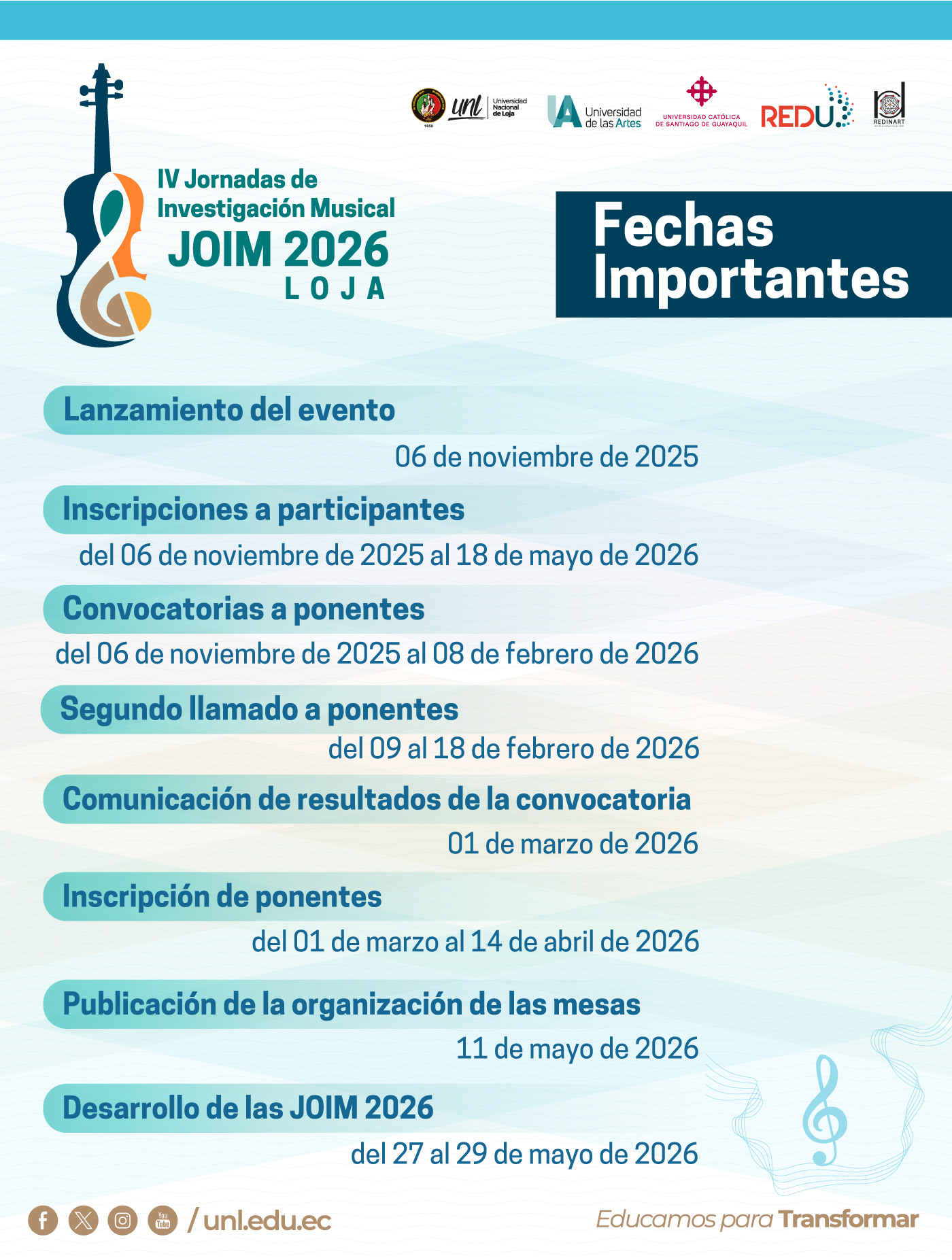 fechas importantes v9