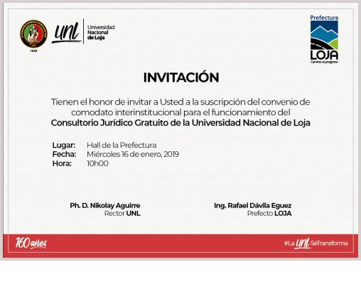 Suscripción de Comodato Interinstitucional