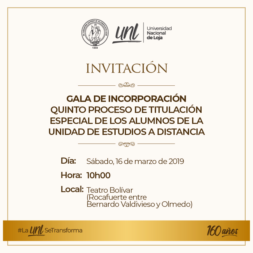 Gala de incorporación alumnos de la UED