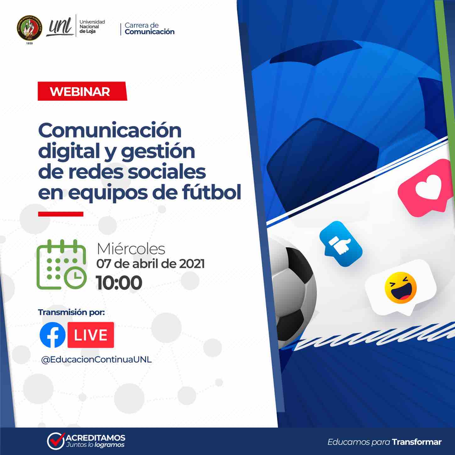 Comunicación deportiva digital en seminario web