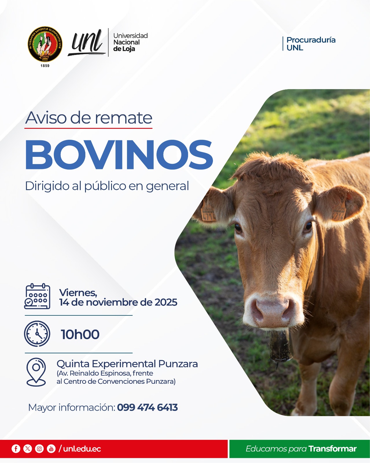 Aviso de remate octubre 2025
