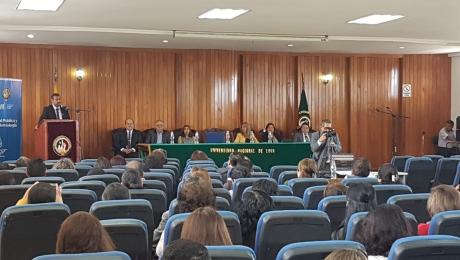 Intervención del Ph.D., Nikolay Aguirre, rector de la —UNL—.