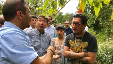 Agregado de Cultural de la Embajada de China en Ecuador, visita la UNL 