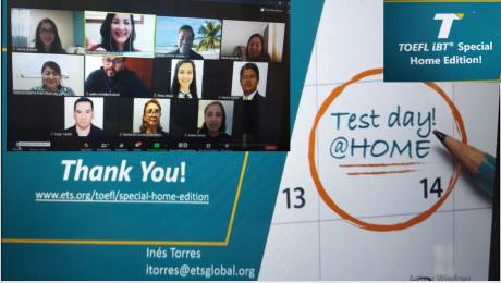 Instituto de Idiomas de la UNL se capacita para examen TOEFL iBT Special Home Edition