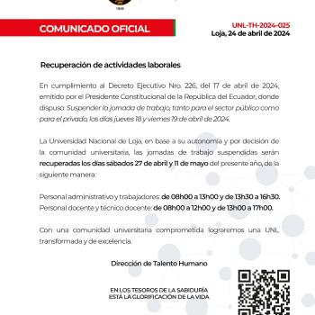Recuperación de actividades laborales